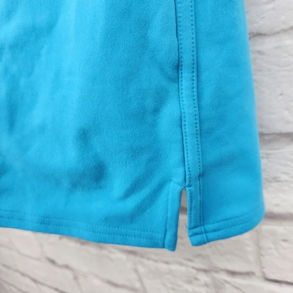 Adidas Golf Skort Teal Blue Tennis Skirt Sz Medium Climacool Stretch Solid Logo - Picture 2 of 11